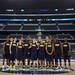The Michigan basketball team poses for a team photo at center court before practice for their Sweet 16 game against Kansas at Cowboys Stadium in Arlington, Texas on Thursday, March 28, 2013. Melanie Maxwell I AnnArbor.com